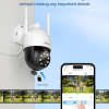 AOSU C5L Security Camera 2K Outdoor 360 Pan-Tilt