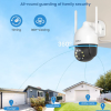 AOSU C5L Security Camera 2K Outdoor 360 Pan-Tilt