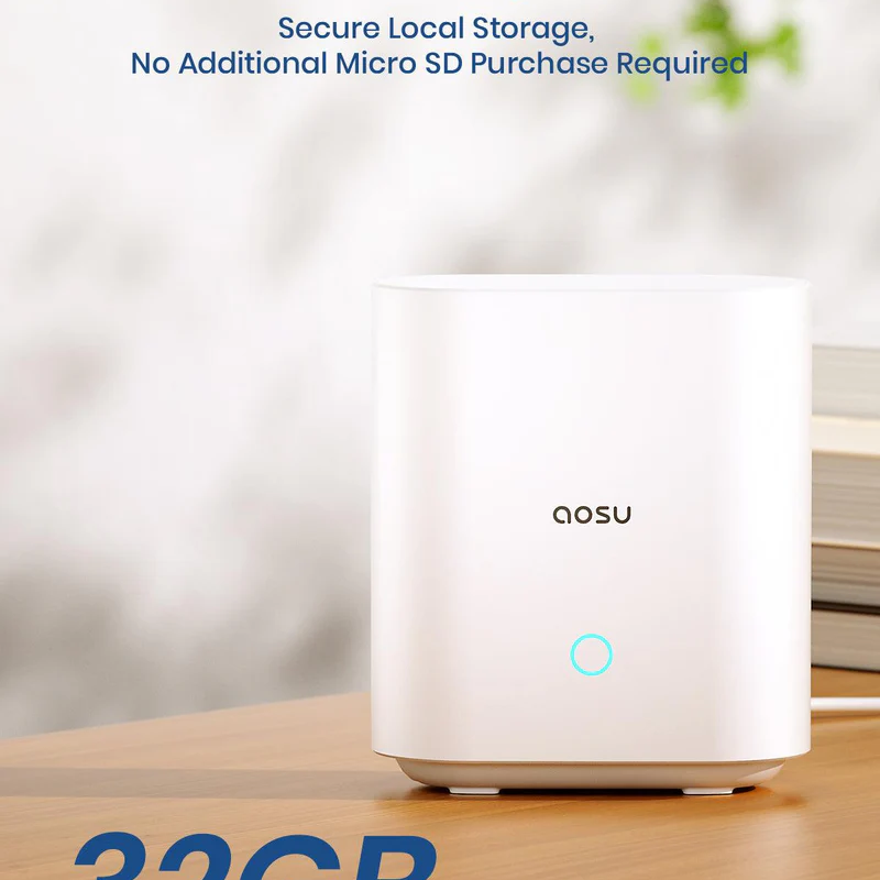 AOSU C7P-2H Solar Security Cameras Wireless Outdoor 2K QHD