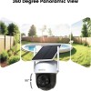 AOSU C9C-2H Solar Security Cameras Wireless Outdoor With Base Station 2K