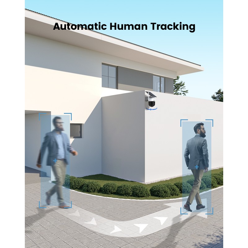 AOSU C9C Solar Security Camera Wireless Outdoor D1 Classic 2K