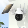 AOSU Solar Security Camera Wireless Outdoor Panoramic PTZ
