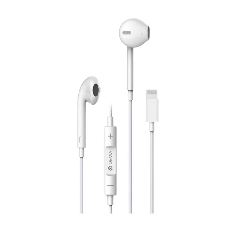 Devia Lightning Earphone White