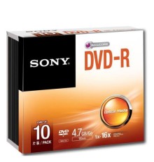 10 DVD-R 4.7GB SLIM CASE