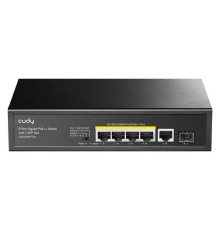 CUDY 6-PORT GIGABIT SWITCH POE