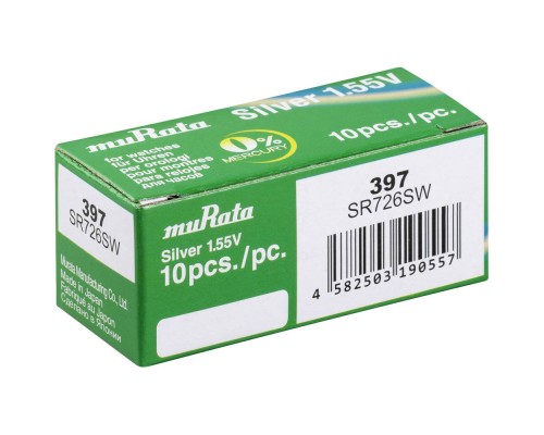 MURATA SILVER OXIDE BUTTON CELL 397/SR 726SW