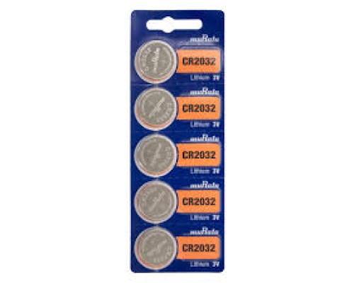 MURATA LITHIUM BUTTON CELL CR2032