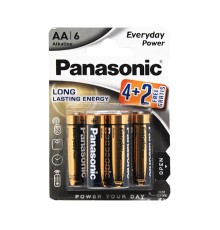 PANASONIC AA ALKALINE BAT4+2