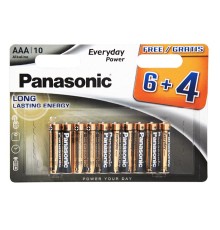 PANASONIC AAA ALKALINE 6+4F