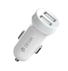 DEVIA CAR CHARGER 2USB,5V WH