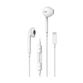 Devia Lightning Earphone White