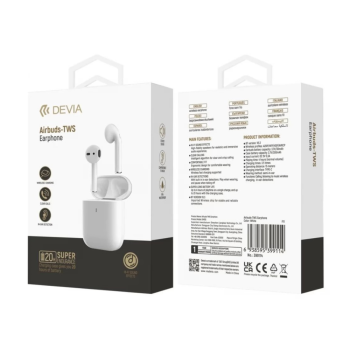 Devia TWS Airbuds White