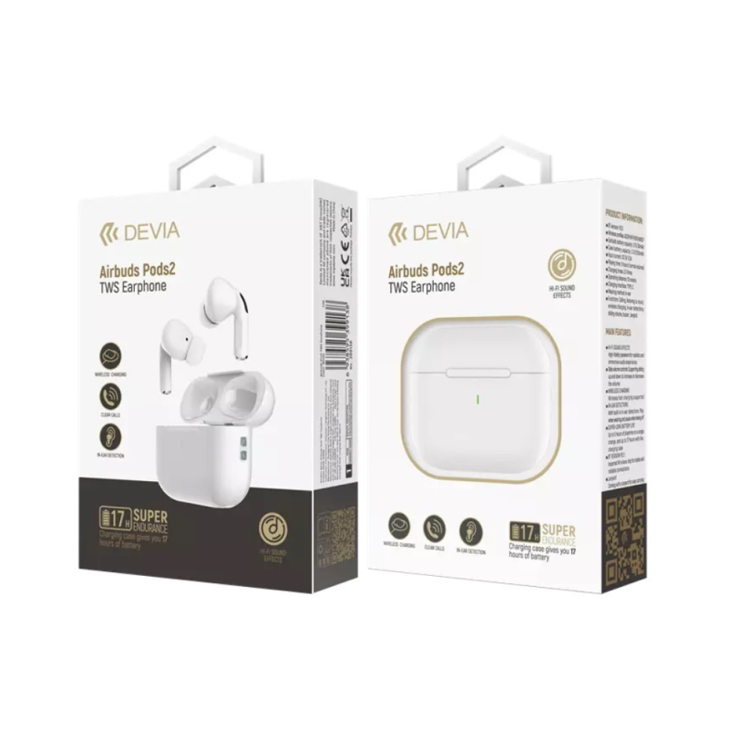 Devia TWS Wireless Headset White