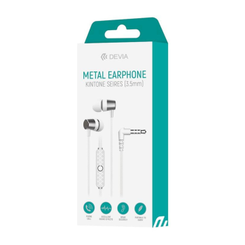 Devia In-ear Handsfree with 3.5mm Jack White