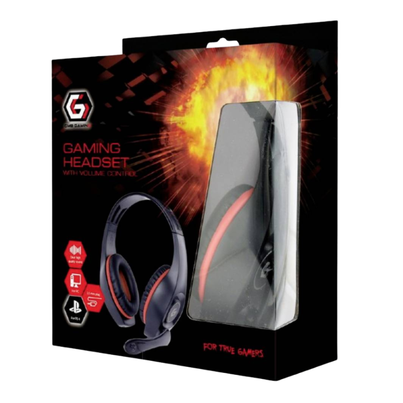 Gembird Gaming Headset Red/Black