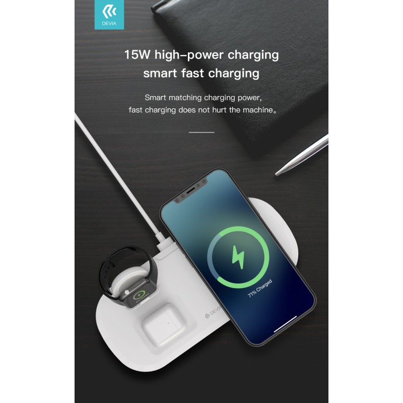 Devia 3-in-1 Magnetic Charging Cable White