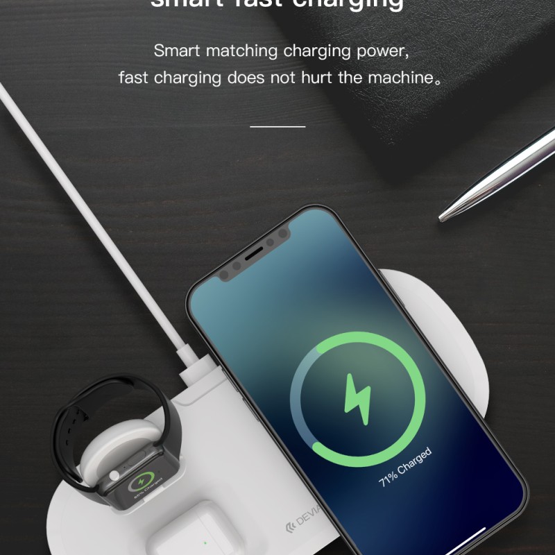 Devia 3-in-1 Magnetic Charging Cable White