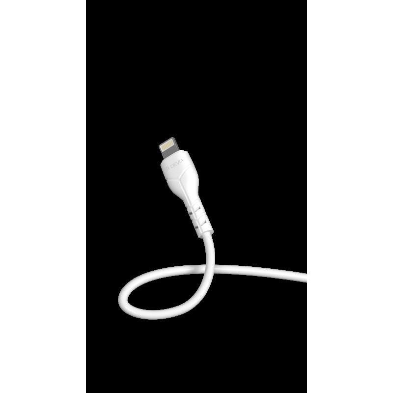 Devia Smart Series 2.4A Dual USB Charger Set with Lightning Cable (UK Plug) White