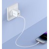 Devia Smart Series 2.4A Dual USB Charger Set with Lightning Cable (UK Plug) White