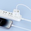 Devia Smart Series 2.4A Dual USB Charger Set with Lightning Cable (UK Plug) White