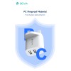 Devia Smart Series 2.4A Dual USB Charger Set with Lightning Cable (UK Plug) White