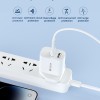 Devia Smart Series 2.4A Dual USB Charger Set with Lightning Cable (UK Plug) White