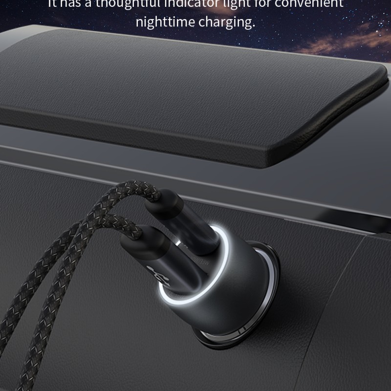 Devia Extreme Speed Series PD 30W + QC3.0 18W Metal Fast Car Charger