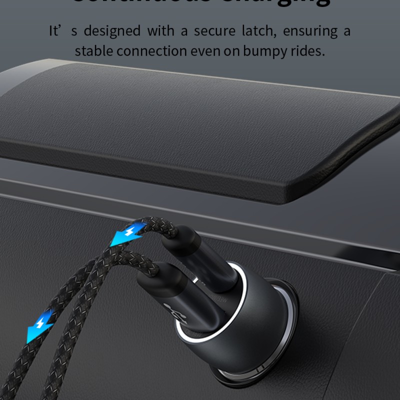 Devia Extreme Speed Series PD 30W + QC3.0 18W Metal Fast Car Charger