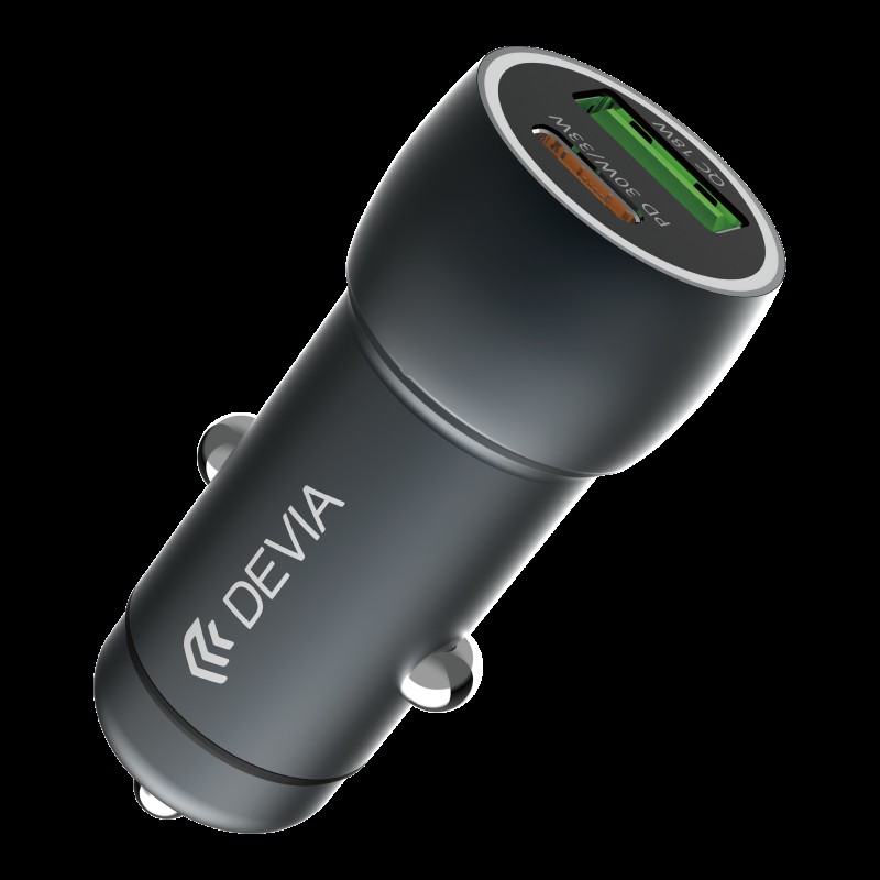 Devia Extreme Speed Series PD 30W + QC3.0 18W Metal Fast Car Charger
