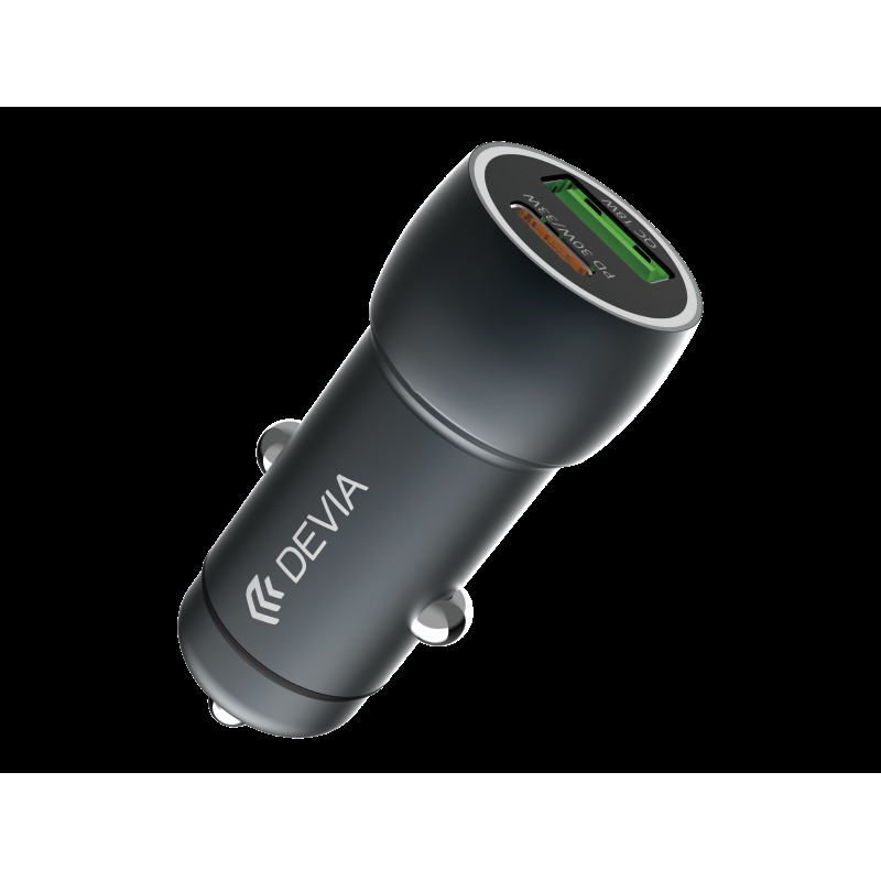 Devia Extreme Speed Series PD 30W + QC3.0 18W Metal Fast Car Charger