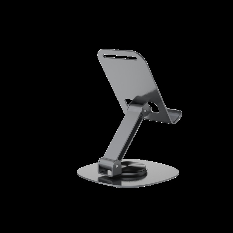 Devia Adjustable & Foldable 360° Metal Cell Phone Holder Grey