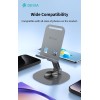 Devia Adjustable & Foldable 360° Metal Cell Phone Holder Grey