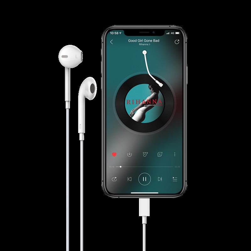 Devia Lightning Earphone White