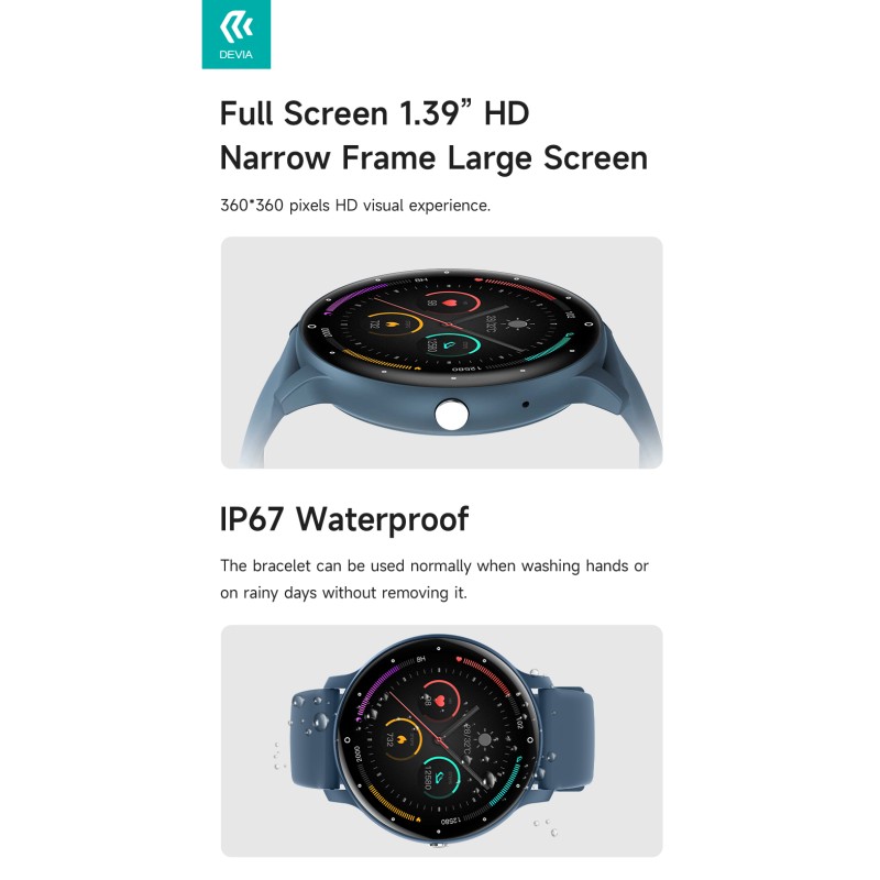 Devia Smart Watch EM703 Black