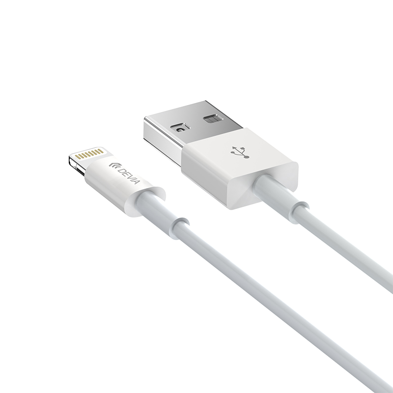 Devia USB-A to Lightning Cable 2m White