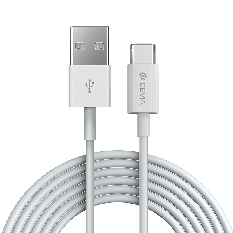 Devia USB 2.0 A-Male to USB-C Cable 2m White