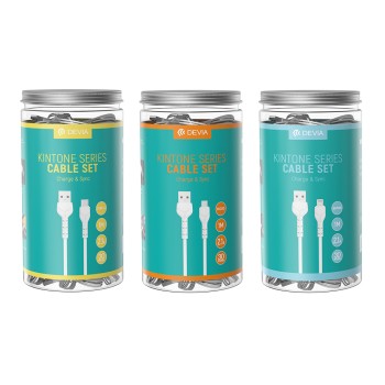 Devia USB-A to Type-C Cable 1m White (30pcs Bulk Pack)