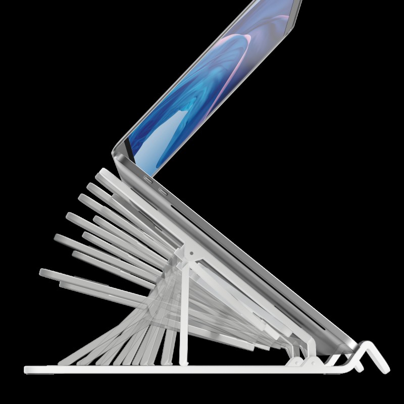 Devia Adjustable Stand for Tablet & Laptop White