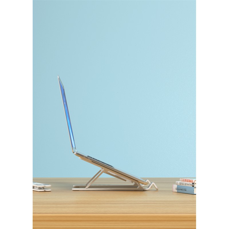 Devia Adjustable Stand for Tablet & Laptop White