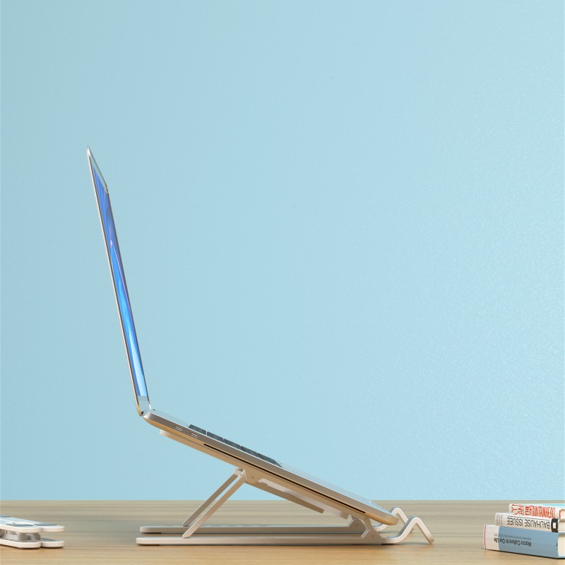 Devia Adjustable Stand for Tablet & Laptop White