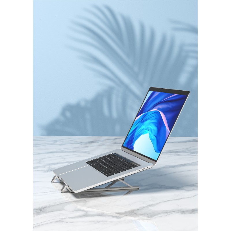 Devia Adjustable Stand for Tablet & Laptop White