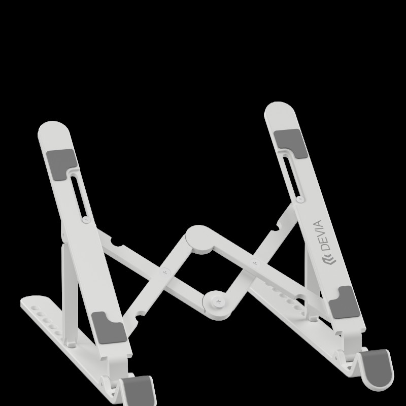 Devia Adjustable Stand for Tablet & Laptop White