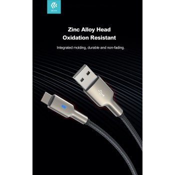 Devia USB-A to Type-C Cable 1m 2.1A