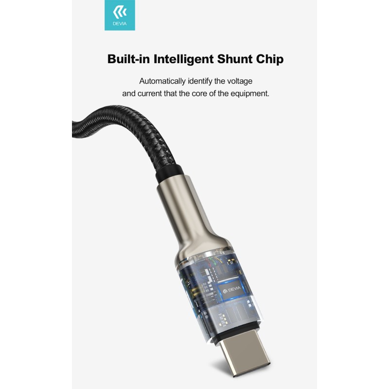 Devia USB-A to Type-C Cable 1m 2.1A