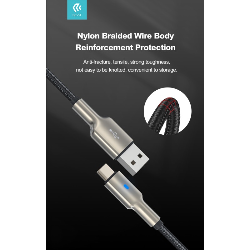 Devia USB-A to Type-C Cable 1m 2.1A