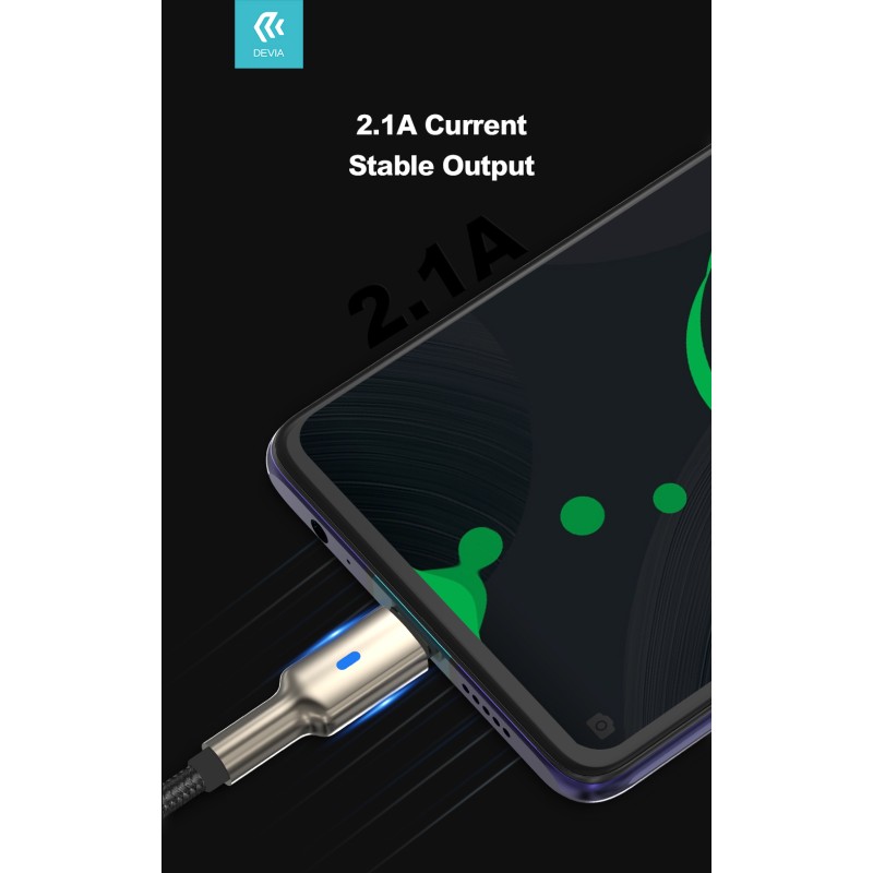 Devia USB-A to Type-C Cable 1m 2.1A