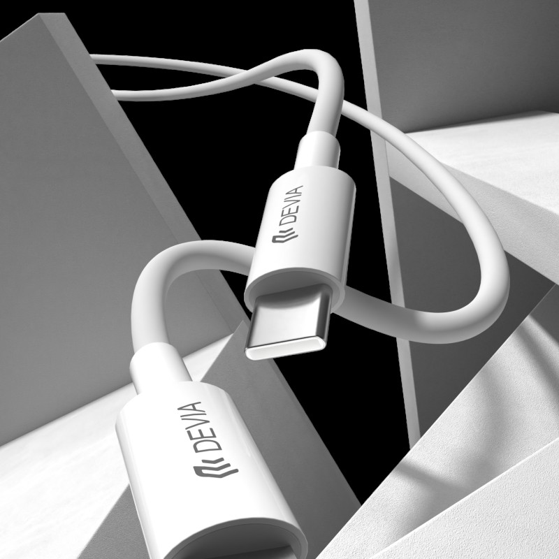 Devia USB-C to Lightning Cable 2m White