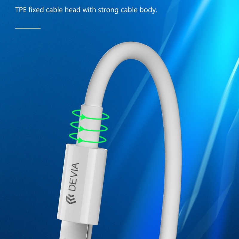 Devia USB-C to Lightning Cable 2m White