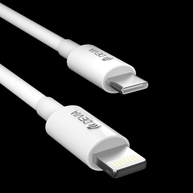 Devia USB-C to Lightning Cable 2m White