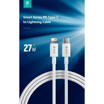 Devia USB-C to Lightning Cable 2m White